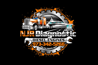 create awesome gorgeous diesel and truck logo design