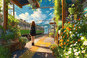 do anime bg, visual novel bg, 2d background for game
