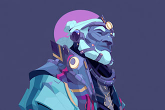 do a sci fi art , sci fi character and concept art