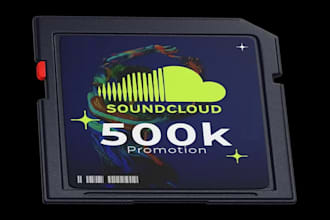 promote 500k soundcloud music promotion monthly listeners and stream
