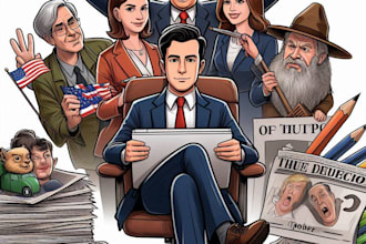 draw a political themed cartoon for you
