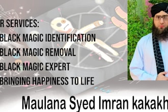 remove black magic of all types, demonic forces, spirits, and parasite curse