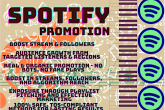 do real spotify streams and music promotion to increase playback and fans
