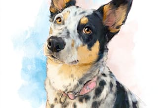 crate a pet portrait with disney style
