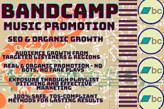 do seo promotion for your bandcamp music to gain organic engagements