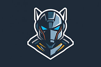 design gaming robotic mascot logo