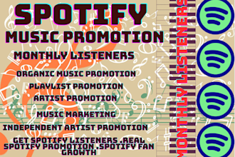 professional spotify monthly listeners and grow your spotify monthly listeners