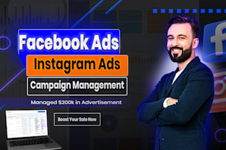 setup and manage facebook ads, conversion with fb pixel and meta ads campaign