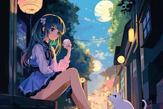 create custom anime illustrations of your oc or favorite