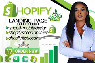 do shopify landing page single product store sales funnel shopify page design