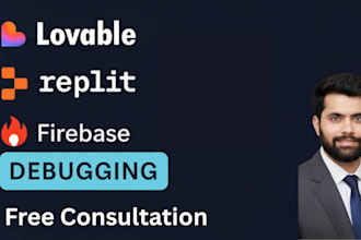 fix bugs and develop vibe coded websites using replit lovable cursor v0 bolt
