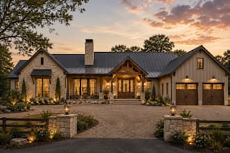 do 3d house exterior design, interior design, architecture 3d rendering