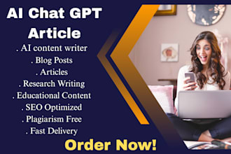 do chat gpt ai powered blog posts and articles writing for you