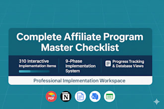 setup, manage, and market your affiliate marketing program