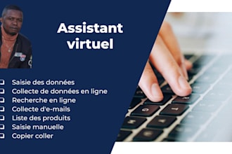je ferai de la saisie de données, de la recherche sur le web