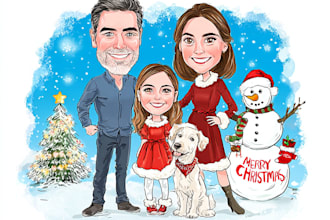 turn your photos  christmas gift cartoon