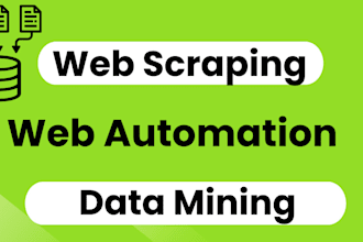 python web scraping, data mining, and data scraping