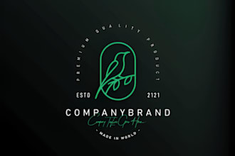 create a custom bird logo with unique concept