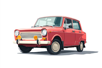 create vector illustration of car or any vehicle