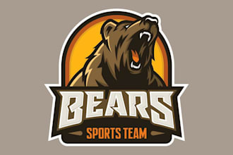 design an elegant bear logo for premium branding