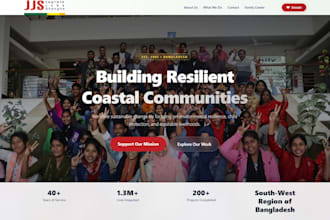 create a modern responsive website for your organization