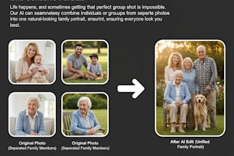 retouch, upscale, and transform photos using ai