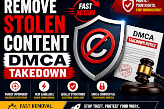 file a dmca takedown to remove stolen content fast