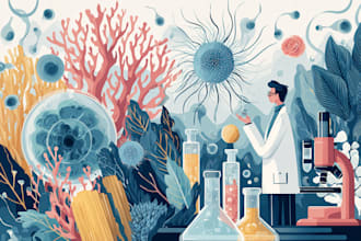 do medical, scientific and biology illustrations for you
