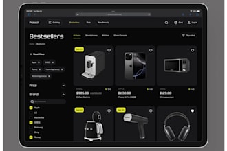 do custom ecommerce figma website design, marketplace ui ux design