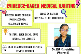 write evidence based medical information