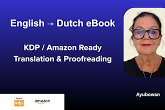 translate and format your english KDP ebook into dutch