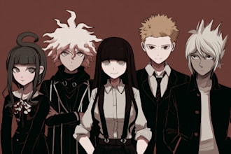 design custom danganronpa style character