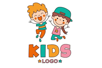 design childcare daycare education school baby store children toyshop kids logo