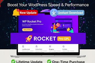 install wp rocket pro gpl plugin for boost your wordpress speed and performance