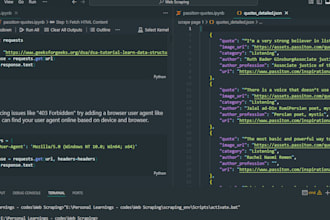 create custom web scraping scripts and bots