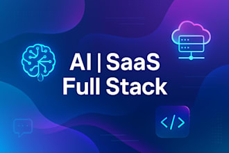develop full stack ai web app with chatbot and saas features