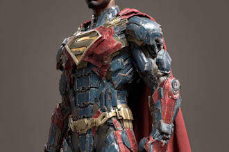 draw superhero or villain character