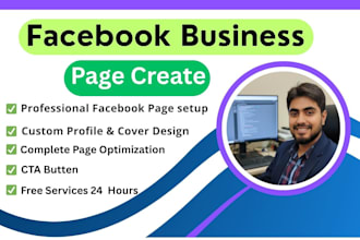 create and setup  facebook business page