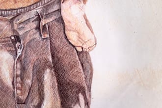 portrait drawing, pet drawing and caricature