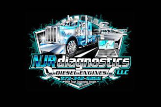 create awesome gorgeous diesel and truck logo design