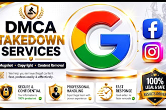 remove mugshots, leaked content and copyright infringement by dmca