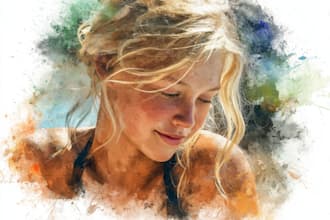 hand paint a watercolor illustration