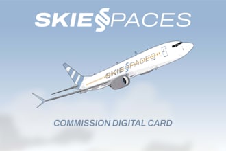 create a branding and livery poster for your fav airline
