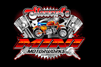 create creative and good looking dirt bike logo design