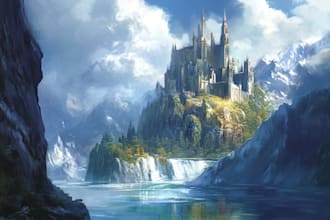 create fantasy landscape or enviroment art