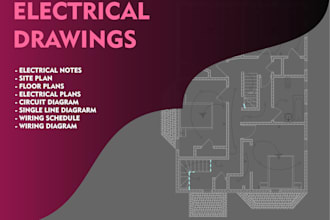 electrical plan, mep drawings for city permit