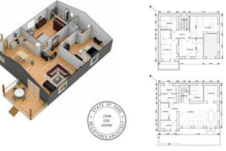 convert 2d architectural floor plan PDF, scan, or sketch to dwg drawing