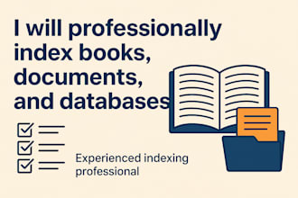 index books, documents and databases