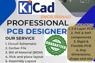 provide pcb design servies, schematic capture, layout and gerber files