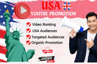 do youtube video promotion in USA, channel grow subscription, USA audiences